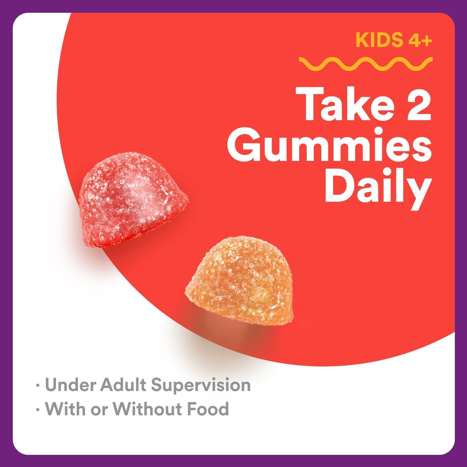 image:imageSmartyPants Kids Immunity Elderberry Gummies Kids Immune Support Supplement Vitamin C Vitamin D Vitamins B6 amp B12 and Zinc Gluten Free Elderberry Flavor 60 Count 30 Day SupplyMulti Immunity