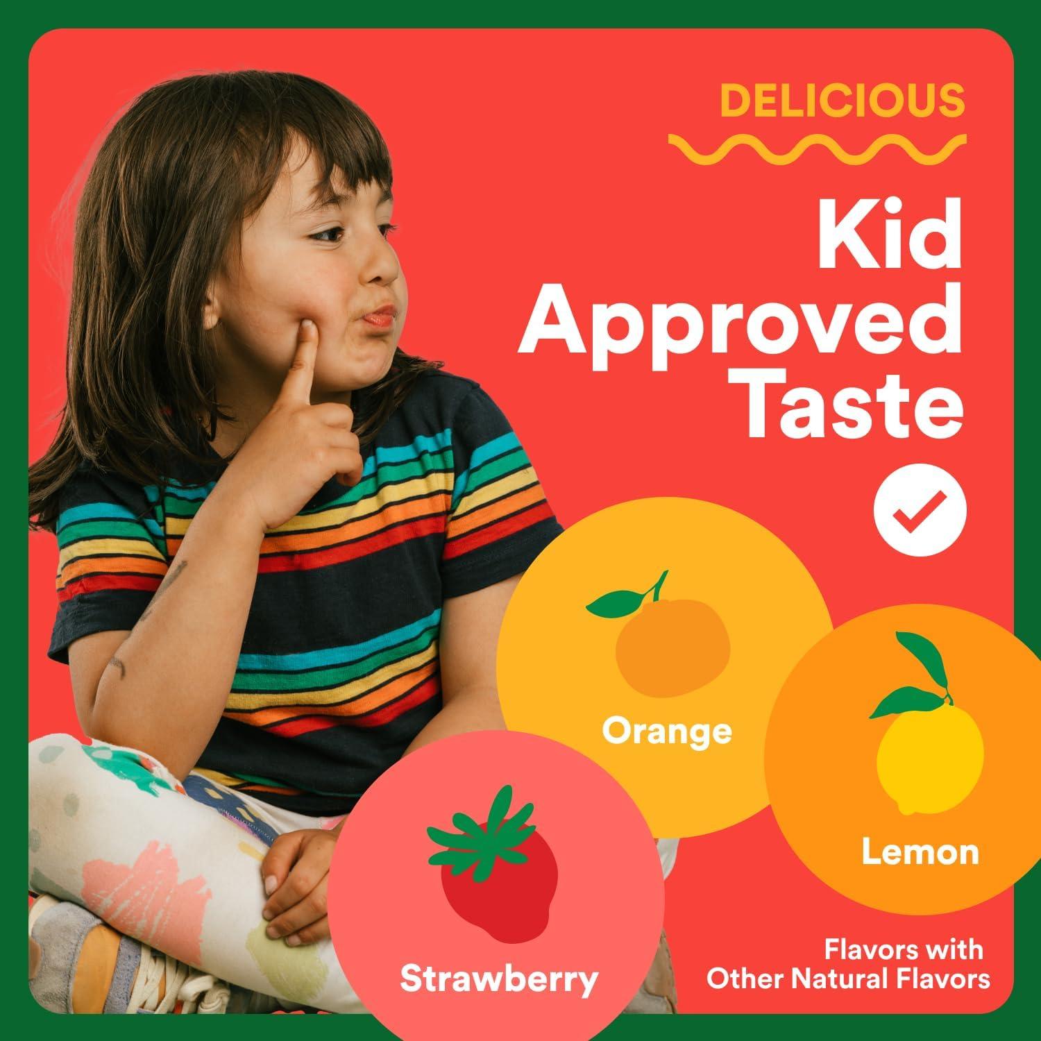 image:imageSmartyPants Kids Multivitamin amp Fiber Gummies Prebiotic Fiber to Support Kids Digestion with Vitamin D3 C Vitamin B12 B6 A Zinc Biotin Folate Three Fruit Flavors 90 Count 30 Day SupplyNew Formula