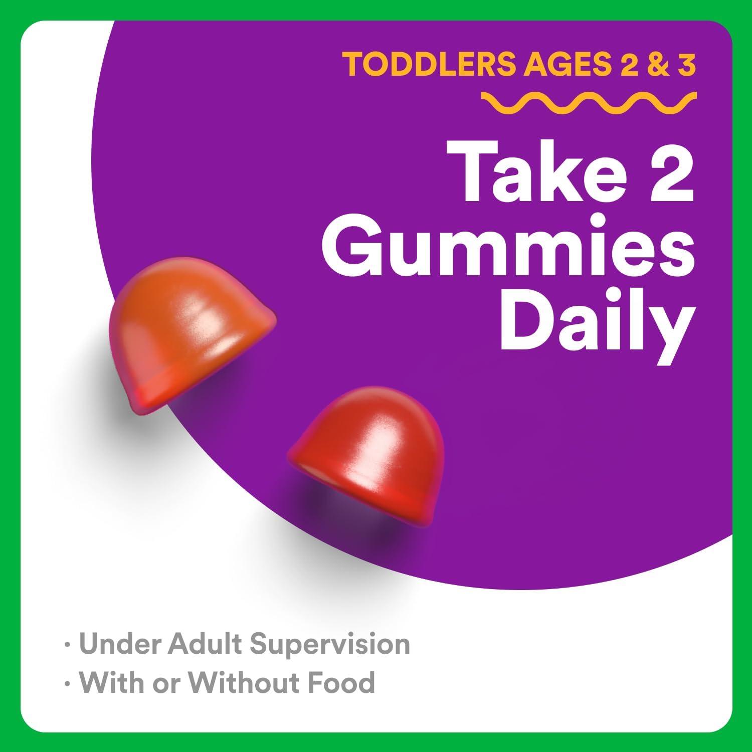 image:imageSmartyPants Organic Toddler Multivitamin Gummies Probiotics Omega 3 ALA Vitamin D3 C Vitamin B12 B6 A K amp Zinc Beta Carotene Gluten Free Three Fruit Flavors 60 Count 30 Day Supply1 Count Pack of 1