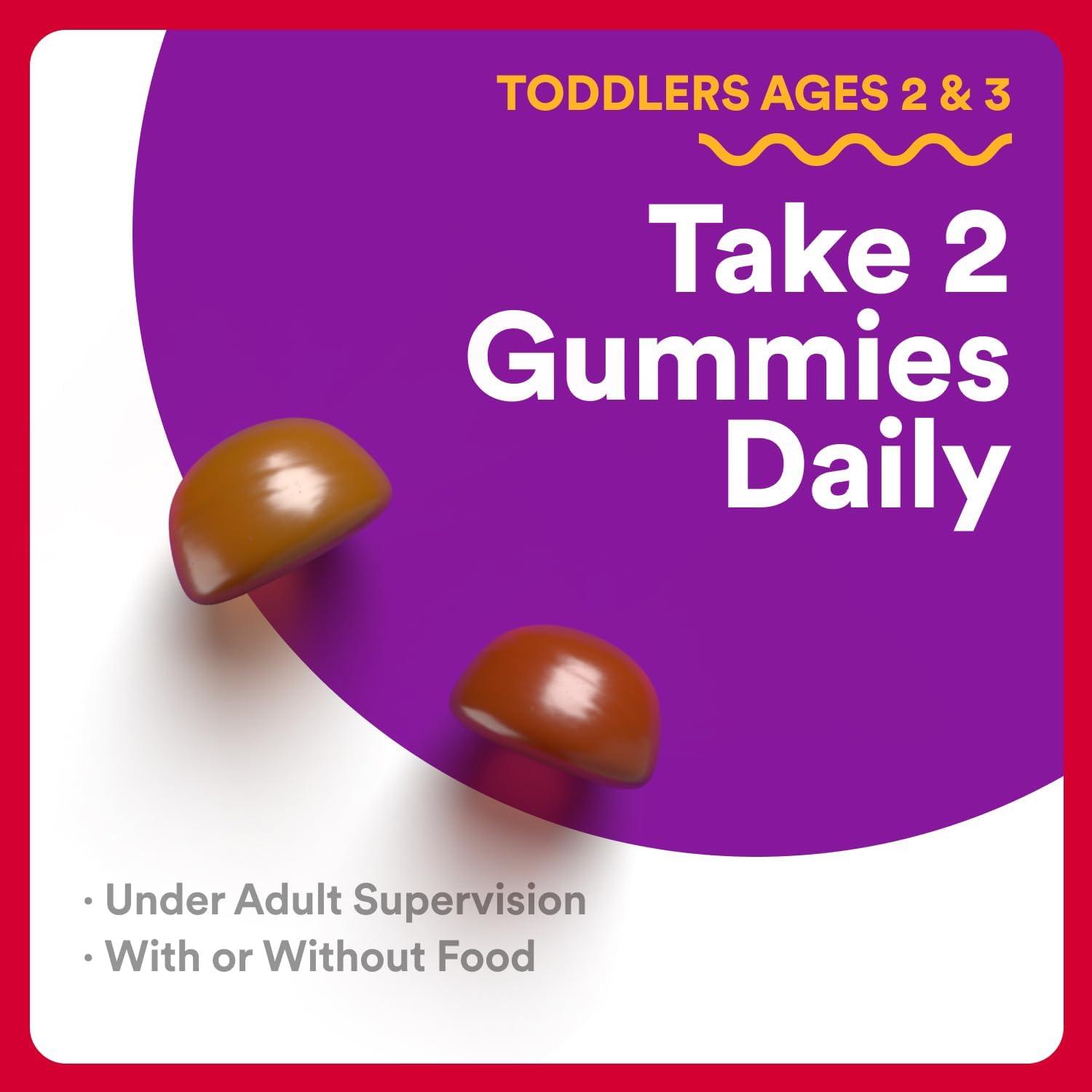 image:imageSmartyPants Organic Toddler Multivitamin Gummies Probiotics Omega 3 ALA Vitamin D3 C Vitamin B12 B6 A K amp Zinc Beta Carotene Gluten Free Three Fruit Flavors 60 Count 30 Day Supply60 Count Pack of 1