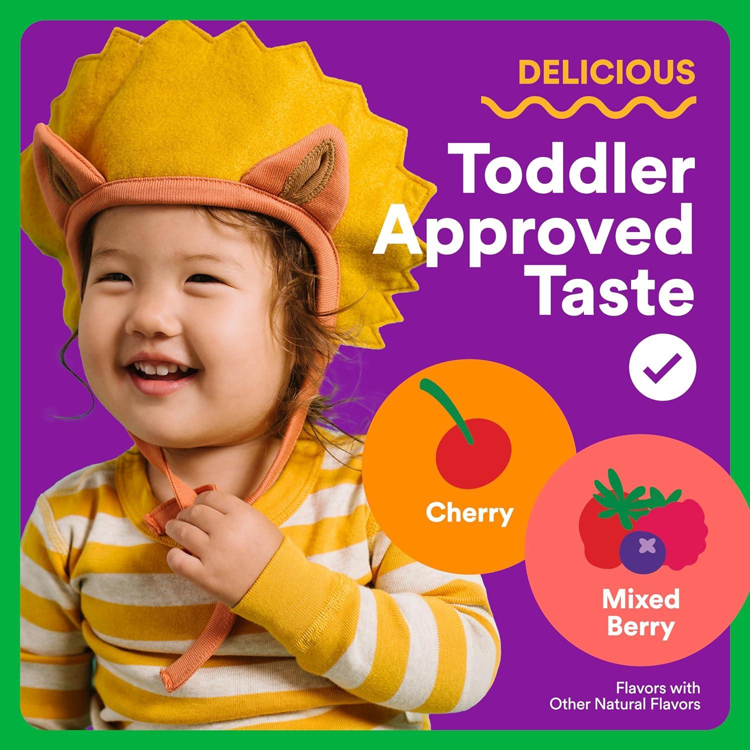 image:imageSmartyPants Organic Toddler Multivitamin Gummies Probiotics Omega 3 ALA Vitamin D3 C Vitamin B12 B6 A K amp Zinc Beta Carotene Gluten Free Three Fruit Flavors 60 Count 30 Day Supply1 Count Pack of 1