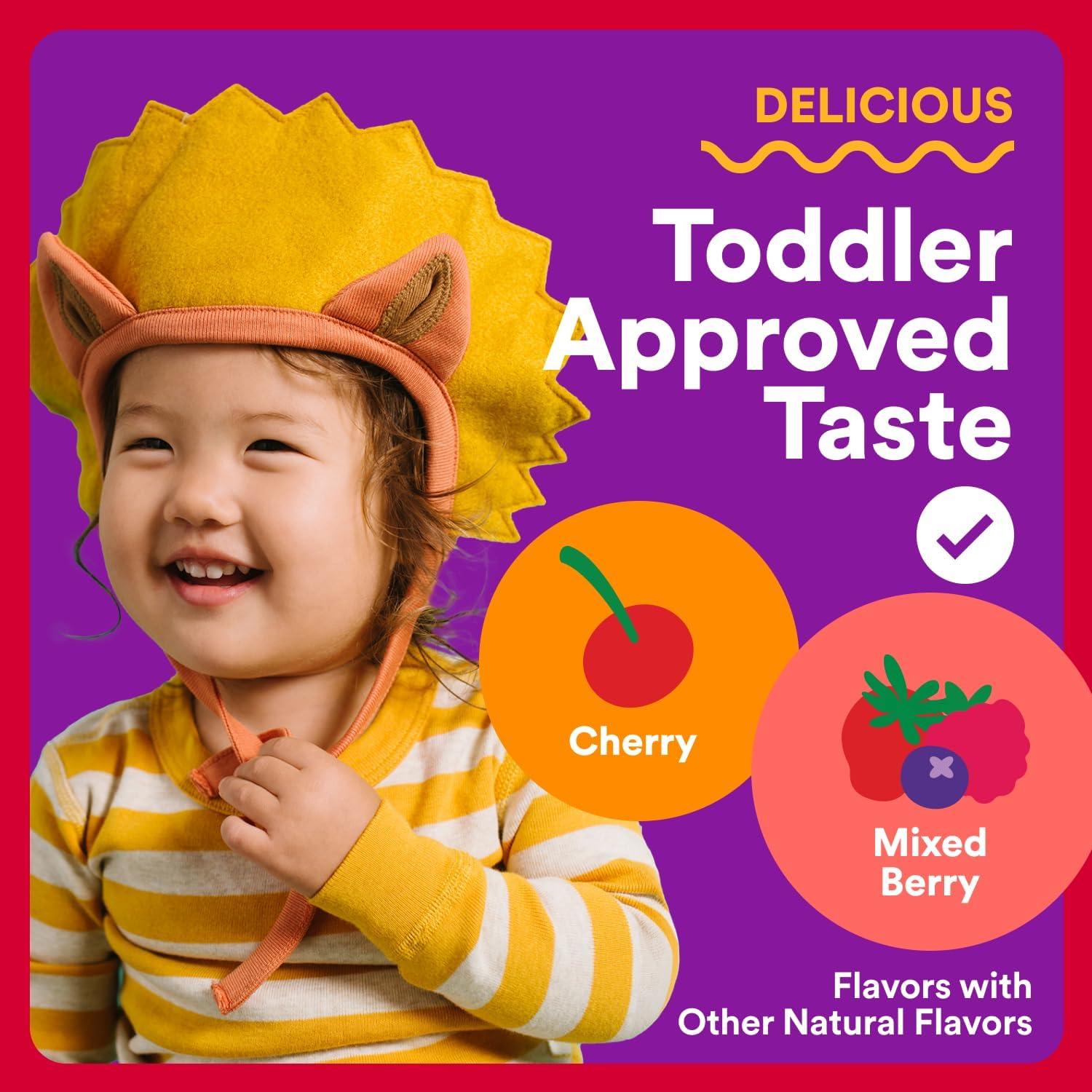 image:imageSmartyPants Organic Toddler Multivitamin Gummies Probiotics Omega 3 ALA Vitamin D3 C Vitamin B12 B6 A K amp Zinc Beta Carotene Gluten Free Three Fruit Flavors 60 Count 30 Day Supply60 Count Pack of 1