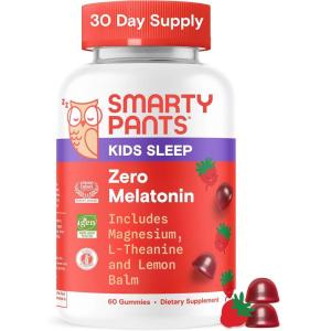 SmartyPants Kids Immunity Elderberry Gummies: Kids Immune Support Supplement, Vitamin C, Vitamin D, Vitamins B6 & B12 and Zinc, Gluten Free, Elderberry Flavor, 60 Count (30 Day Supply)(Zero Melatonin)