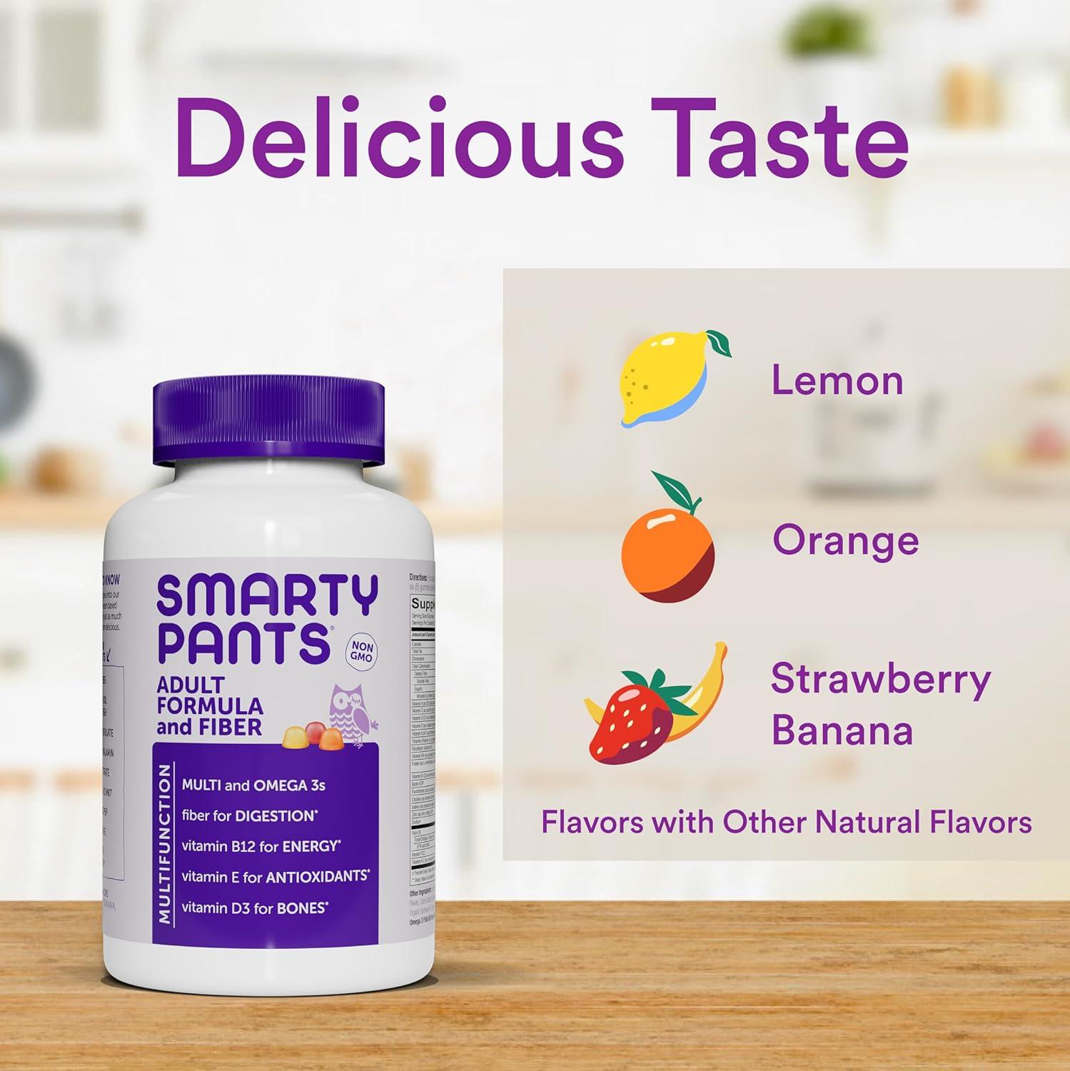 image:imageSmartyPants Adult Sleep Gummies with Melatonin Magnesium amp LTheanine DrugFree NonHabit Forming Sleep Aid FastActing Blueberry BlackBerry Flavor 60 CountOld Formula