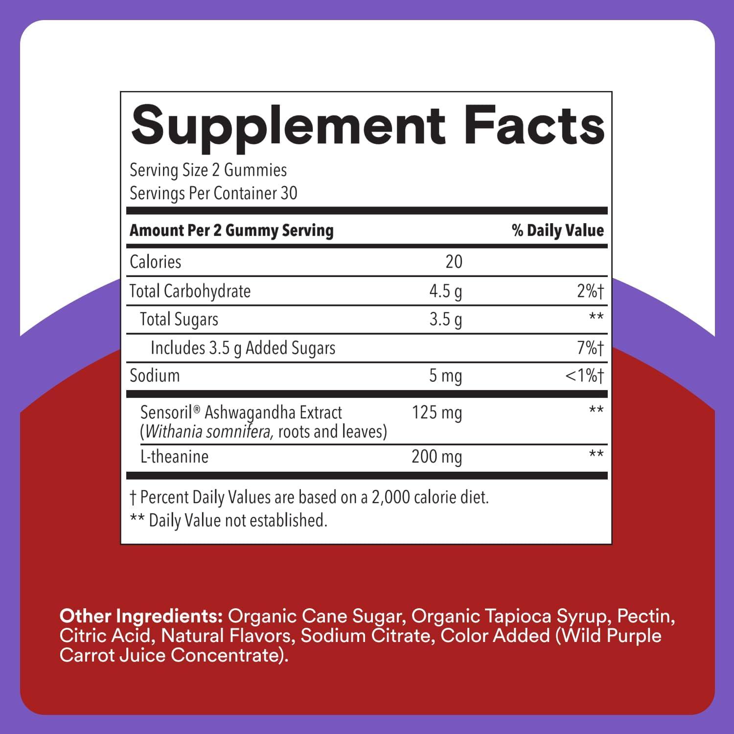 image:imageSmartyPants Adult Sleep Gummies with Melatonin Magnesium amp LTheanine DrugFree NonHabit Forming Sleep Aid FastActing Blueberry BlackBerry Flavor 60 CountAdult Stress Gummies