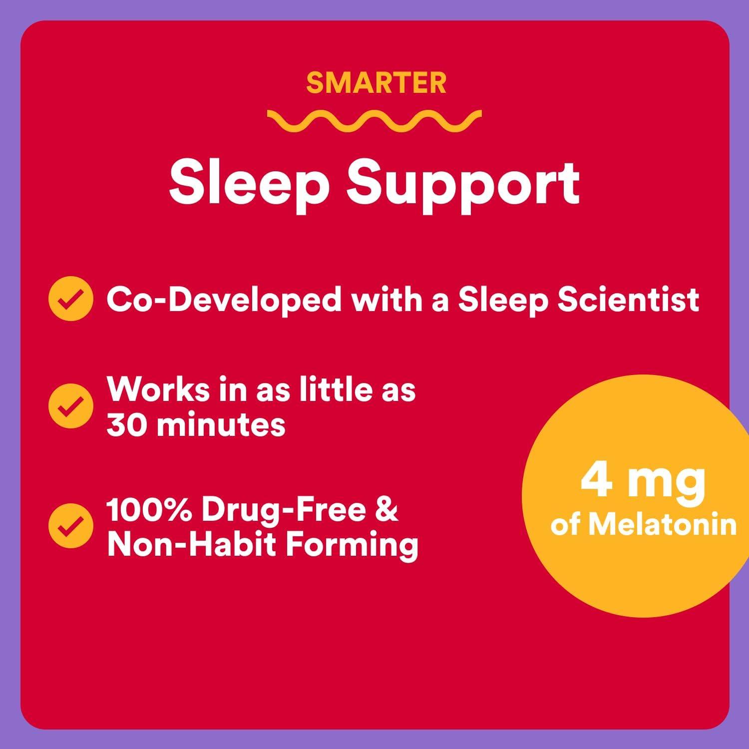 image:imageSmartyPants Adult Sleep Gummies with Melatonin Magnesium amp LTheanine DrugFree NonHabit Forming Sleep Aid FastActing Blueberry BlackBerry Flavor 60 CountAdult Sleep Gummies