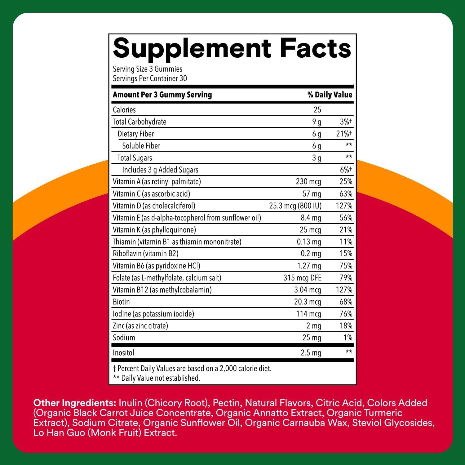 image:imageSmartyPants Adult Sleep Gummies with Melatonin Magnesium amp LTheanine DrugFree NonHabit Forming Sleep Aid FastActing Blueberry BlackBerry Flavor 60 CountAdult Fiber Gummies