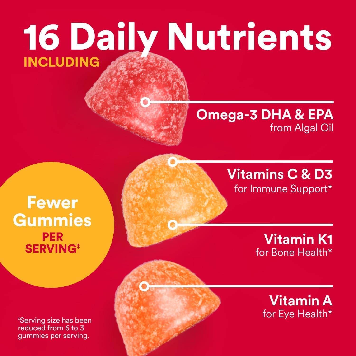 image:imageSmartyPants Adult Sleep Gummies with Melatonin Magnesium amp LTheanine DrugFree NonHabit Forming Sleep Aid FastActing Blueberry BlackBerry Flavor 60 CountAdult Mutivitamin Gummies