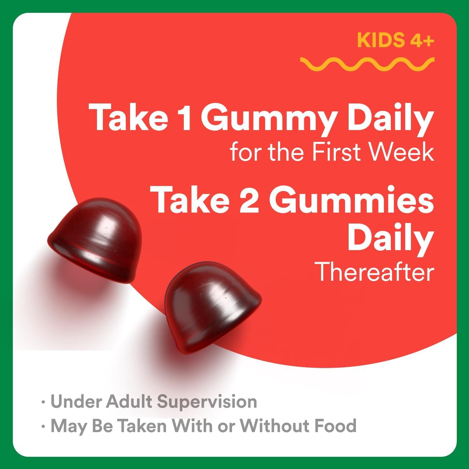 image:imageSmartyPants Kids Fiber amp Veggies Prebiotic Fiber Gummies for Kids Fiber Supplement with Inulin Organic Green Veggie Blend Vegan Gluten Free Mixed Berry Flavor 60 Count 30 Day SupplyFiber Veggies