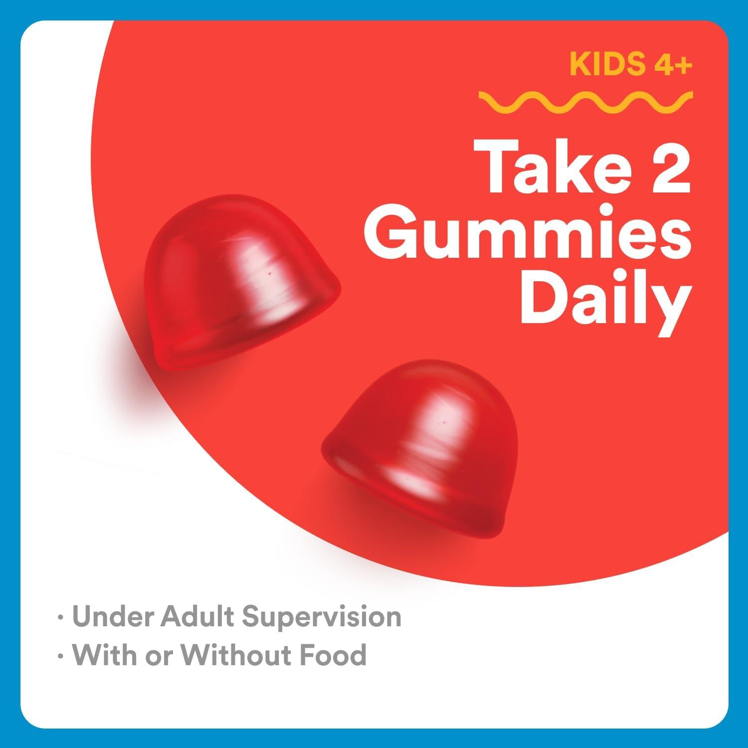 image:imageSmartyPants Kids Zero Sugar Multivitamin Gummies Omega3 Vitamins D C A PlantBased Gluten Free Strawberry Banana Flavor 60 Count 30 Day SupplyZero Sugar