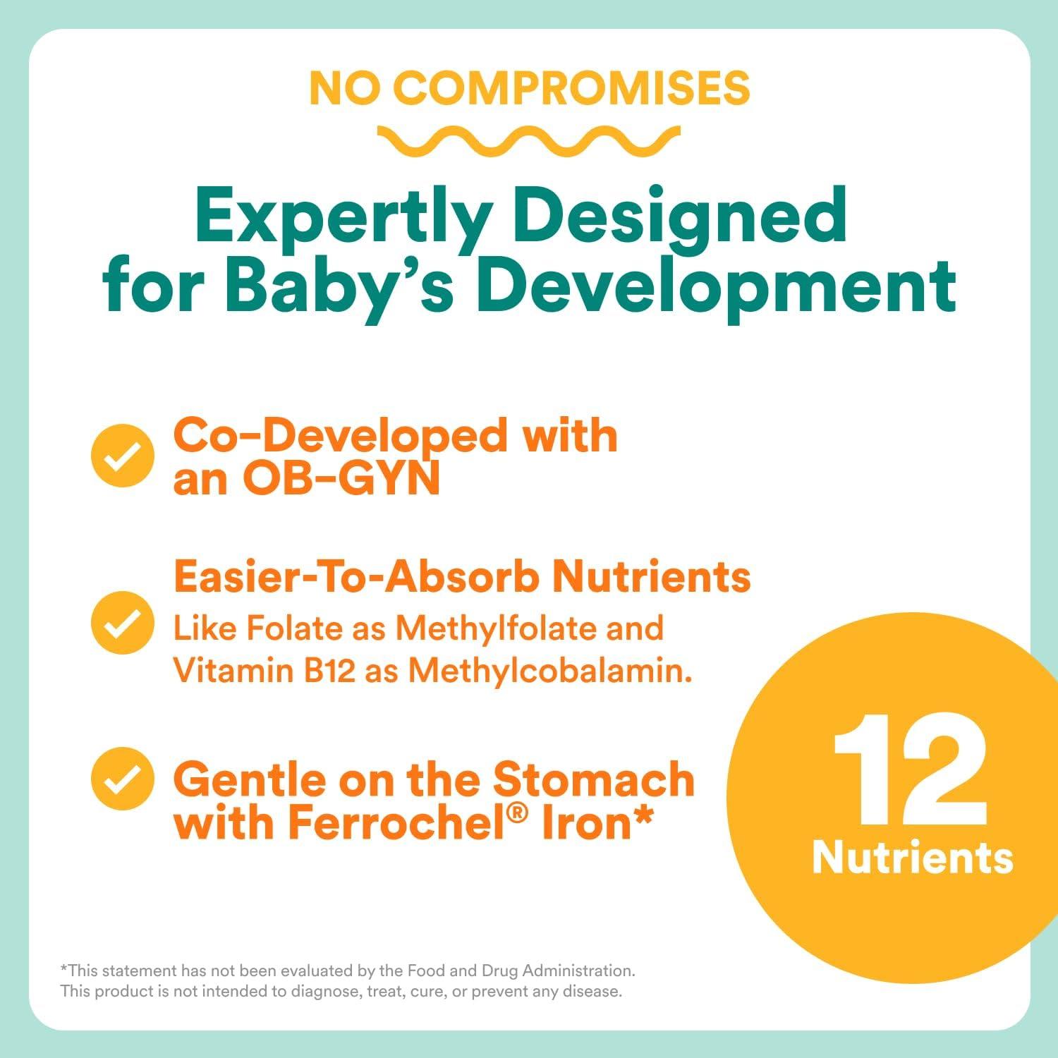 image:imageSmartyPants Prenatal Multivitamin Gummies Omega 3 DHAEPA Methylfolate Biotin Vitamin D3 C Vitamin B12 B6 Vitamin A K amp Zinc Gluten Free 120 Count 40 Day SupplyCapsules