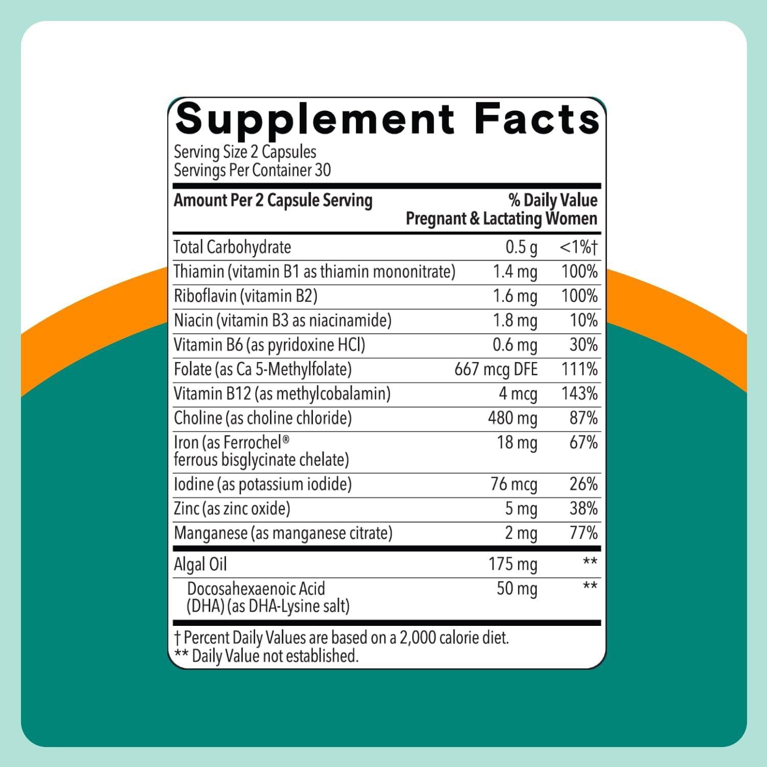 image:imageSmartyPants Prenatal Multivitamin Gummies Omega 3 DHAEPA Methylfolate Biotin Vitamin D3 C Vitamin B12 B6 Vitamin A K amp Zinc Gluten Free 120 Count 40 Day SupplyCapsules