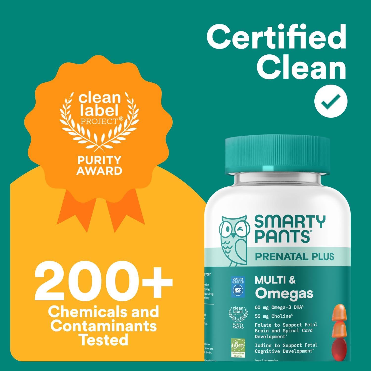 image:imageSmartyPants Prenatal Multivitamin Gummies Omega 3 DHAEPA Methylfolate Biotin Vitamin D3 C Vitamin B12 B6 Vitamin A K amp Zinc Gluten Free 120 Count 40 Day SupplyNew Formula