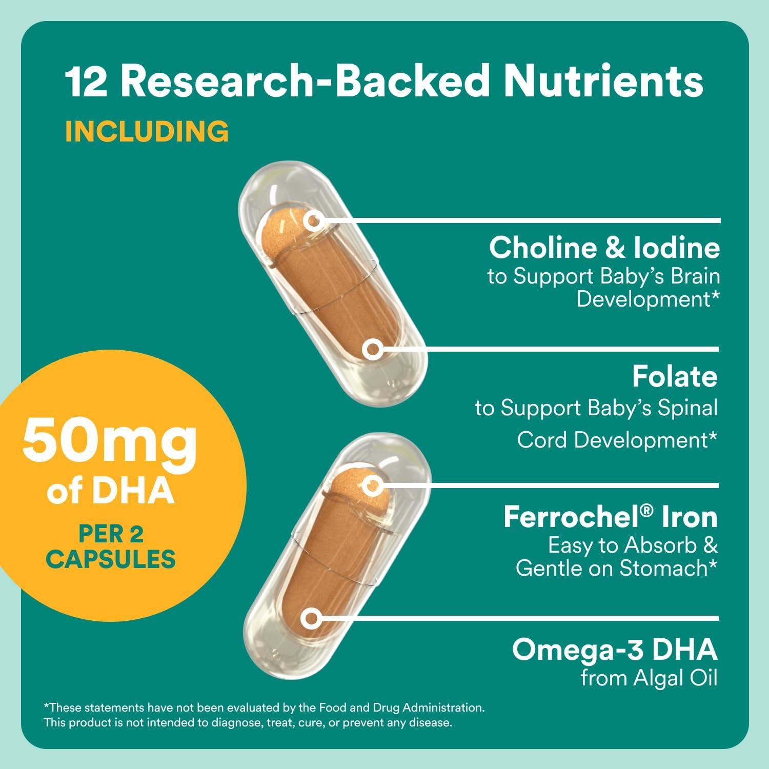image:imageSmartyPants Prenatal Multivitamin Gummies Omega 3 DHAEPA Methylfolate Biotin Vitamin D3 C Vitamin B12 B6 Vitamin A K amp Zinc Gluten Free 120 Count 40 Day SupplyCapsules