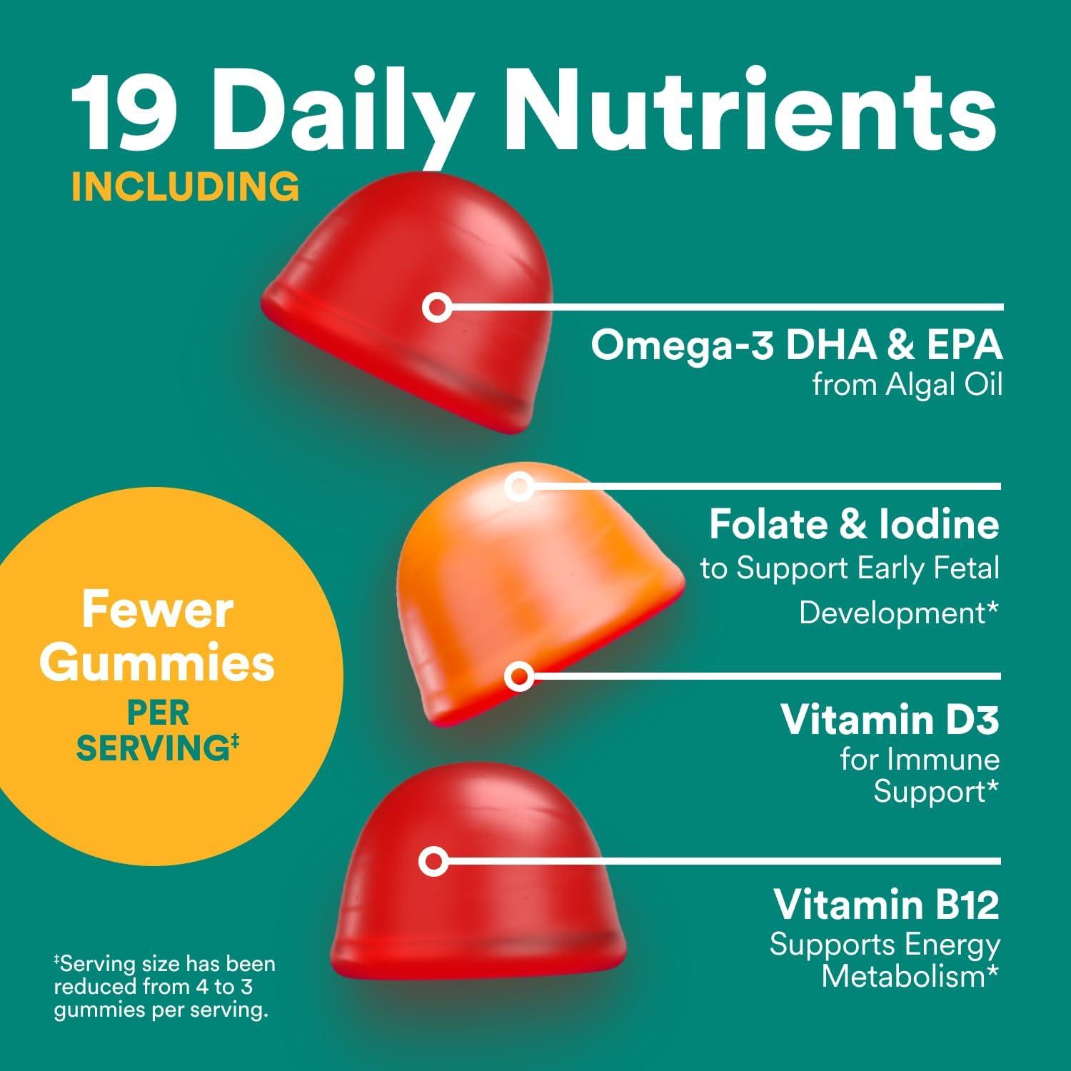 image:imageSmartyPants Prenatal Multivitamin Gummies Omega 3 DHAEPA Methylfolate Biotin Vitamin D3 C Vitamin B12 B6 Vitamin A K amp Zinc Gluten Free 120 Count 40 Day SupplyNew 30 Day Supply
