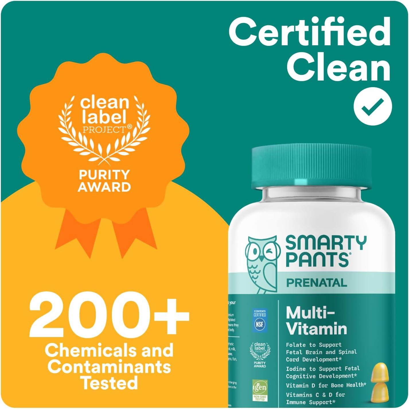 image:imageSmartyPants Prenatal Vitamins for Women Multivitamin Gummies Pre and Postnatal Vitamins Biotin Methylfolate Vitamin D3 C Vitamin B12 B6 A K amp Zinc Inositol 60 Count 30 Day Supply60 Count Pack of 2