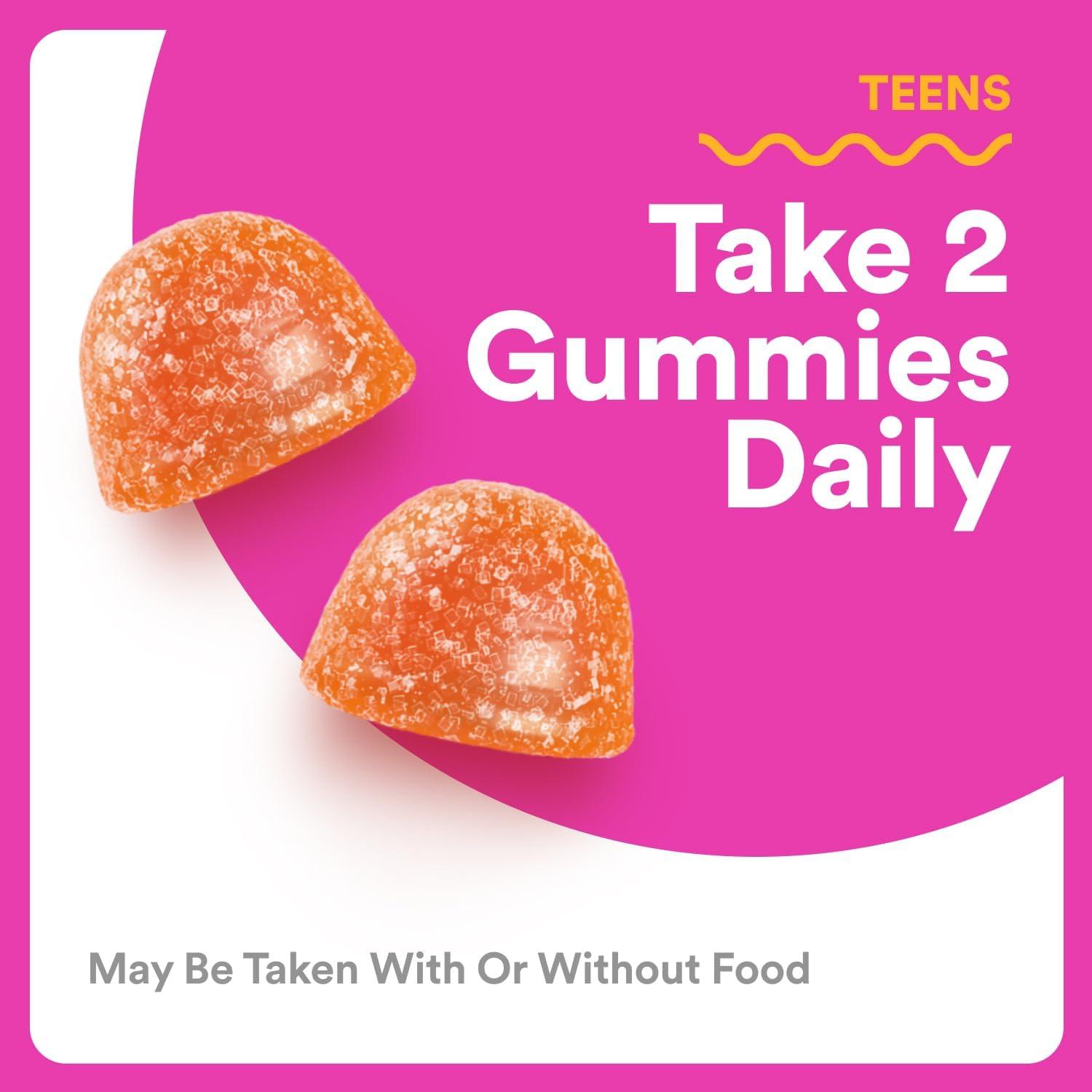 image:imageSmartyPants Teen Girl Multivitamin Gummies Omega 3 DHAEPA Vitamin C D3 B12 Vitamin A K amp Zinc Biotin to Support Hair Skin amp Nails Gluten Free 60 Count 30 Day Supply1 Count Pack of 1