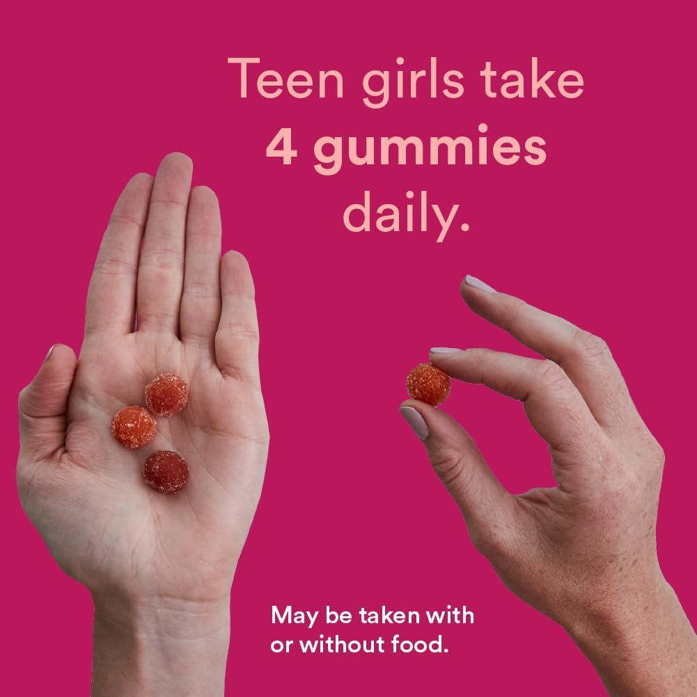 image:imageSmartyPants Teen Girl Multivitamin Gummies Omega 3 DHAEPA Vitamin C D3 B12 Vitamin A K amp Zinc Biotin to Support Hair Skin amp Nails Gluten Free 60 Count 30 Day Supply120 Count Pack of 2