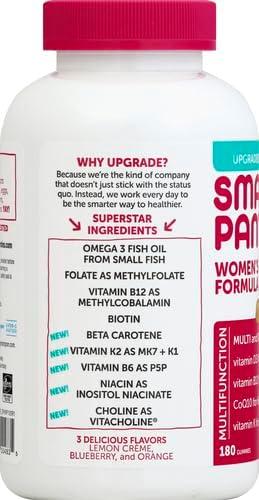 image:imageSmartyPants Womens Multivitamin Gummies Omega 3 DHAEPA Methylfolate CoQ10 Vitamin D3 C B12 B6 A K Zinc Three Fruit Flavors 90 Count 30 Day SupplyOld 30 Day Supply