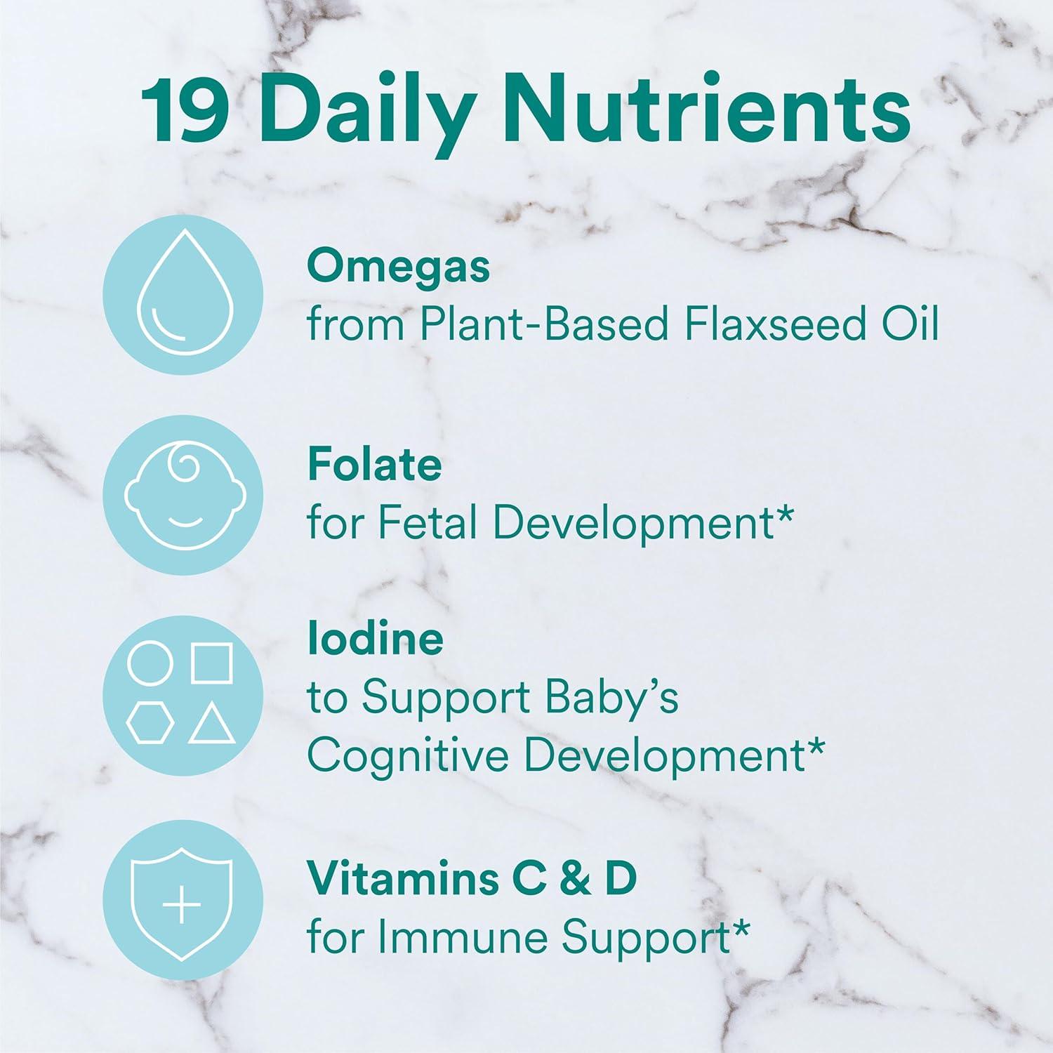 image:imageSmartyPants Zero Sugar Prenatal Multivitamin Gummies Choline Methylfolate Omega 3 ALA Vitamin D3 C Vitamin B12 B6 A K Zinc Biotin Gluten Free No Sugar Alcohols 90 Count 30 Day SupplyOld Formula
