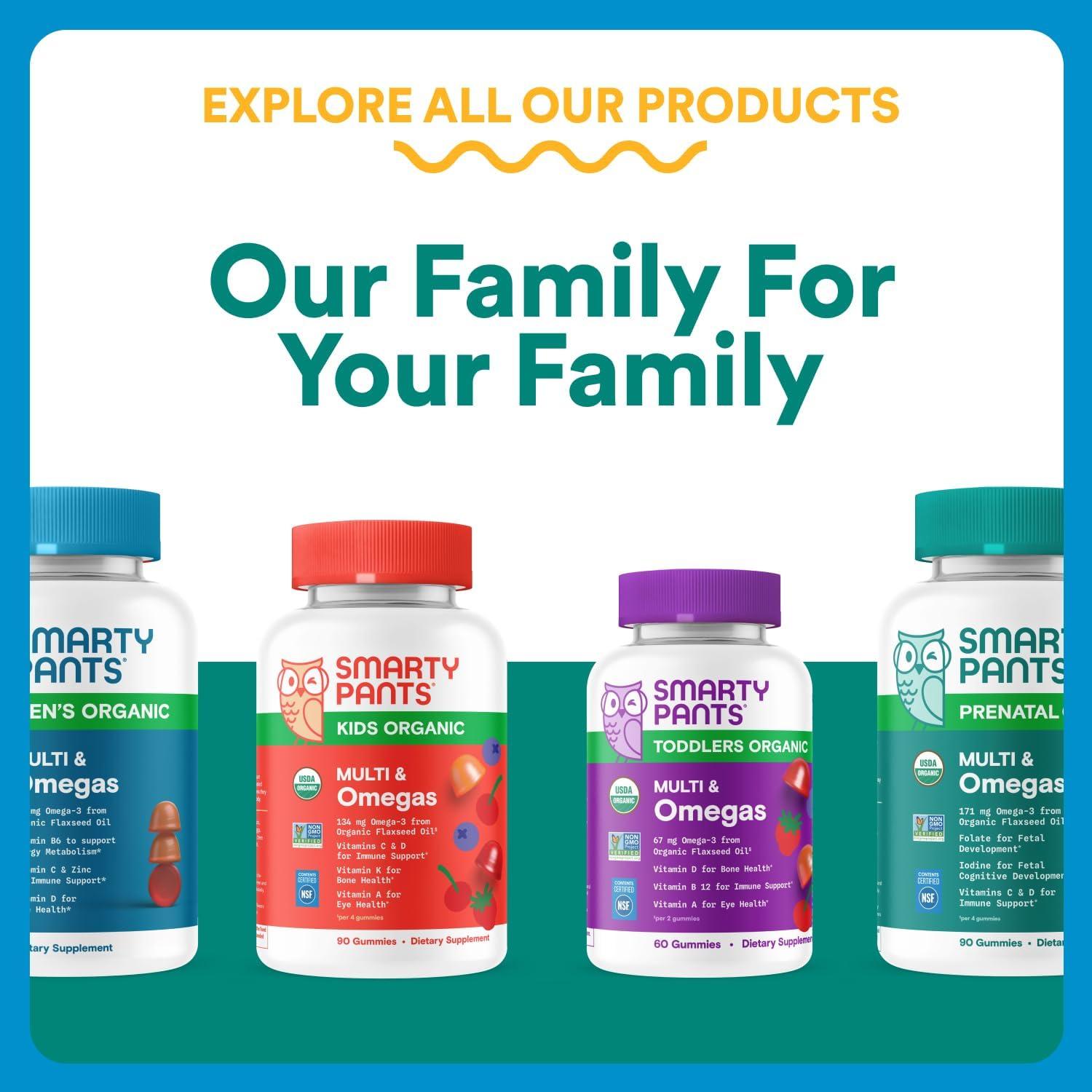 image:imageSmartyPants Zero Sugar Prenatal Multivitamin Gummies Choline Methylfolate Omega 3 ALA Vitamin D3 C Vitamin B12 B6 A K Zinc Biotin Gluten Free No Sugar Alcohols 90 Count 30 Day SupplyNew Formula