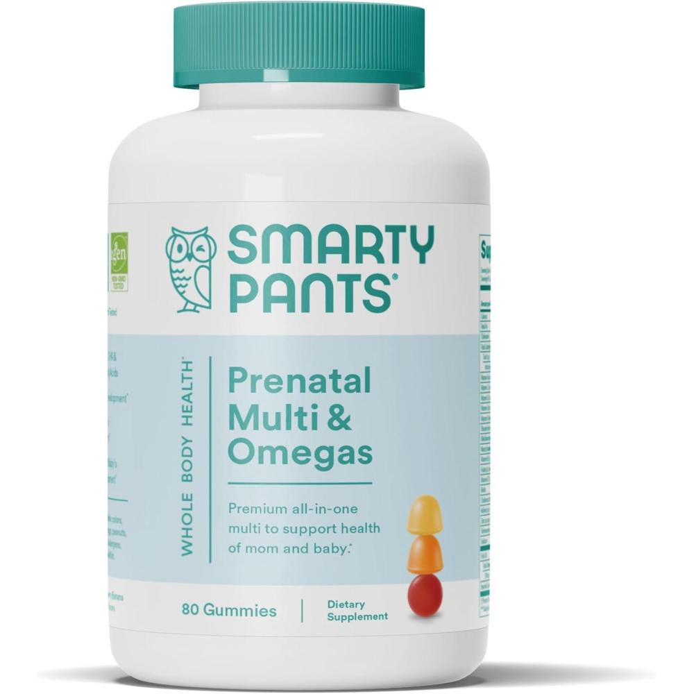image:imageSmartyPants Prenatal Multivitamin Gummies Omega 3 DHAEPA Methylfolate Biotin Vitamin D3 C Vitamin B12 B6 Vitamin A K amp Zinc Gluten Free 120 Count 40 Day SupplyOld 20 Day Supply