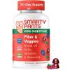 image:imageSmartyPants Kids Fiber amp Veggies Prebiotic Fiber Gummies for Kids Fiber Supplement with Inulin Organic Green Veggie Blend Vegan Gluten Free Mixed Berry Flavor 60 Count 30 Day SupplyFiber  Veggies