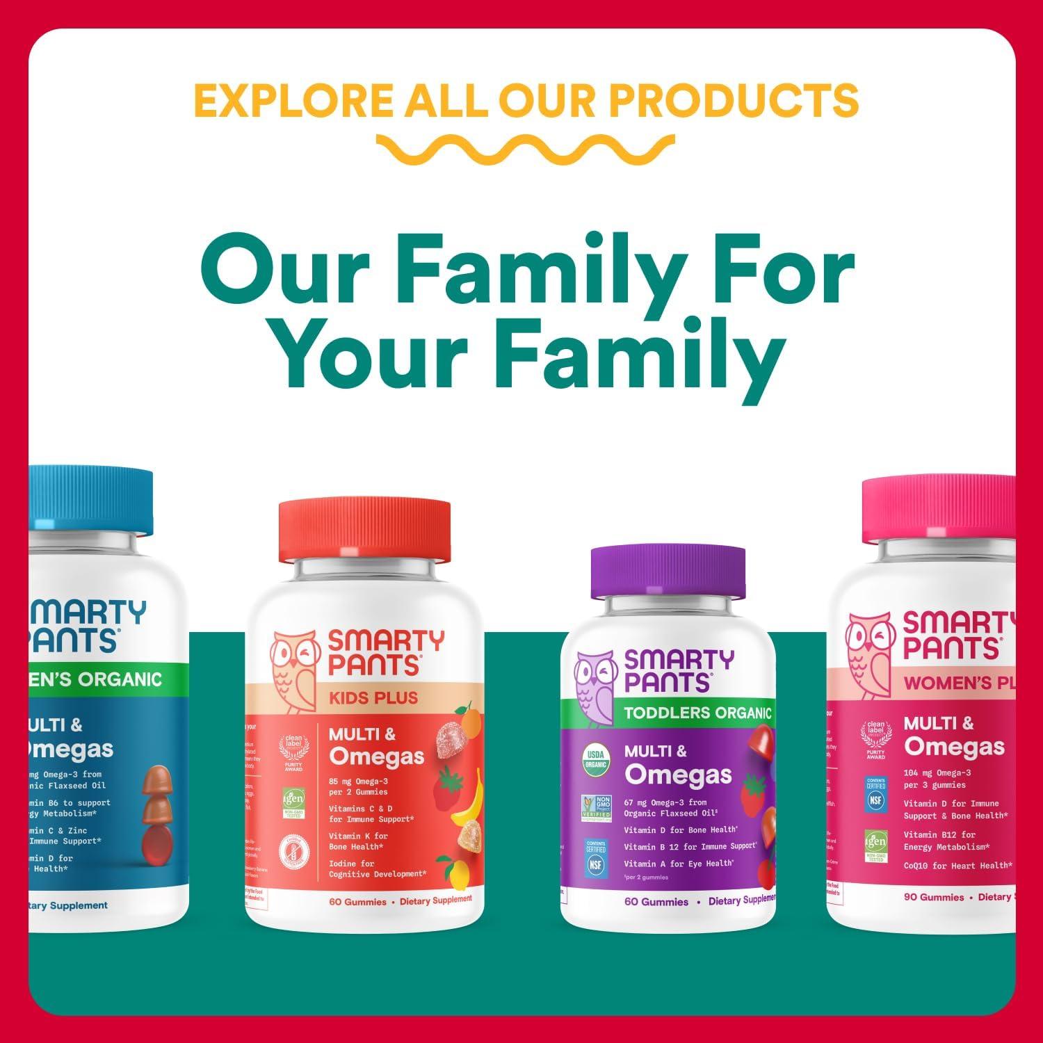 image:imageSmartyPants Prenatal Omega 3 DHA Gummies Prenatal Vitamins for Women to Support Baby Brain Development with Algal Oil Gluten Free Clean Label Orange Lemon Flavor 120 Gummies 30 Day SupplyOrganic Probiotics