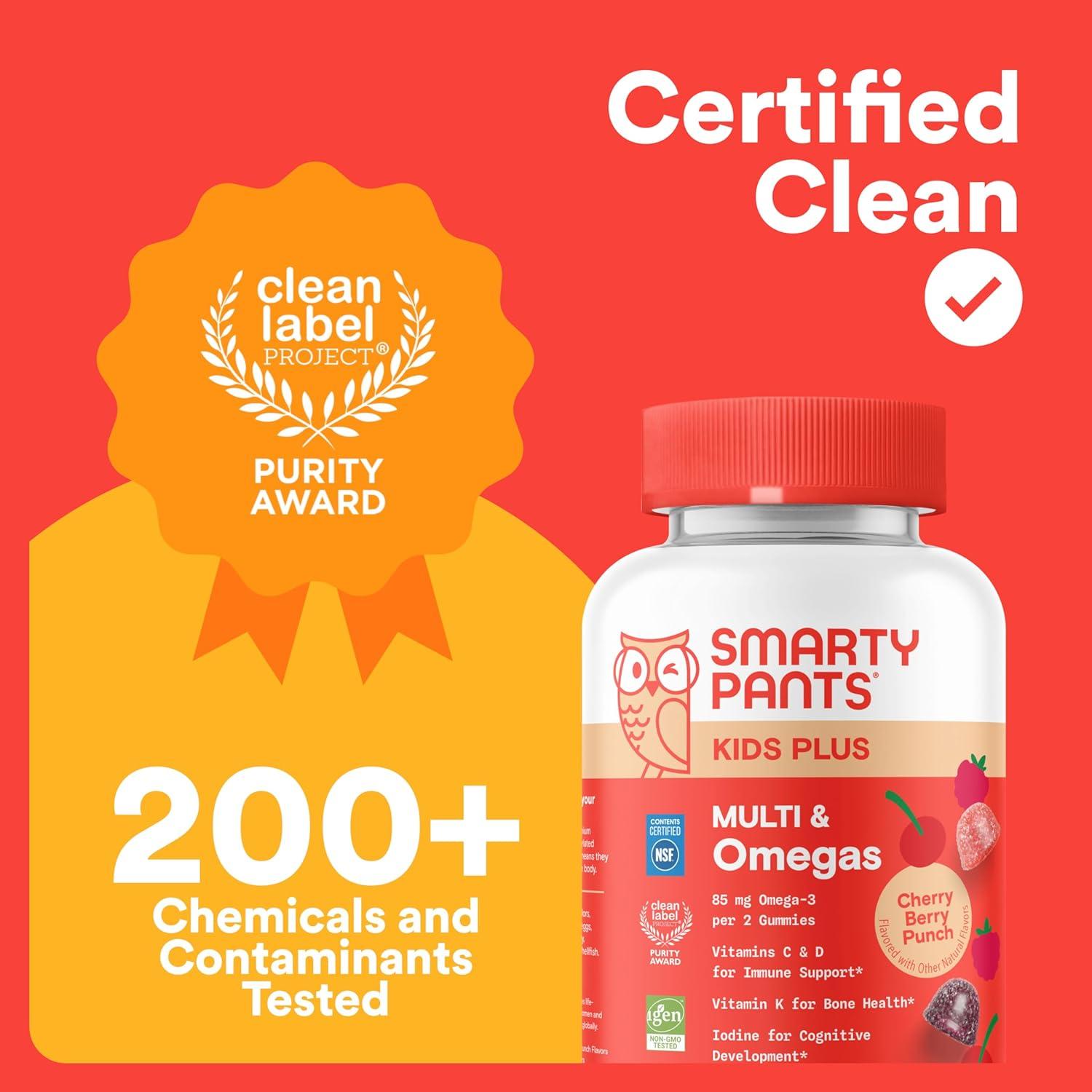 image:imageSmartyPants and DisneyPixars Toy Story 5 Kids Multivitamin Gummies Omega 3 DHA EPA Vitamin D C B12 E Zinc and Iodine Clean Label Gluten Free Mixed Fruit Flavors 30 Day Supply 60 GummiesCherry Berry NEW