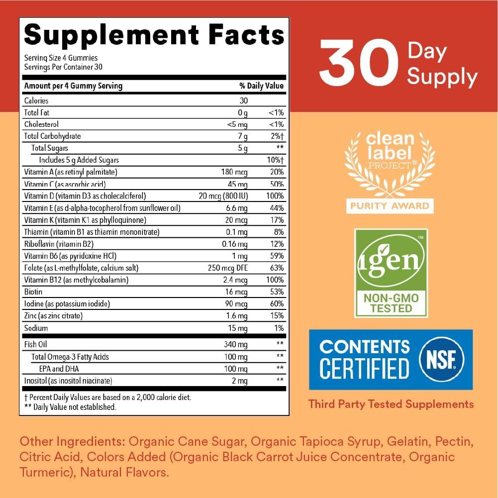 image:imageSmartyPants and DisneyPixars Toy Story 5 Kids Multivitamin Gummies Omega 3 DHA EPA Vitamin D C B12 E Zinc and Iodine Clean Label Gluten Free Mixed Fruit Flavors 30 Day Supply 60 GummiesFruit OLD