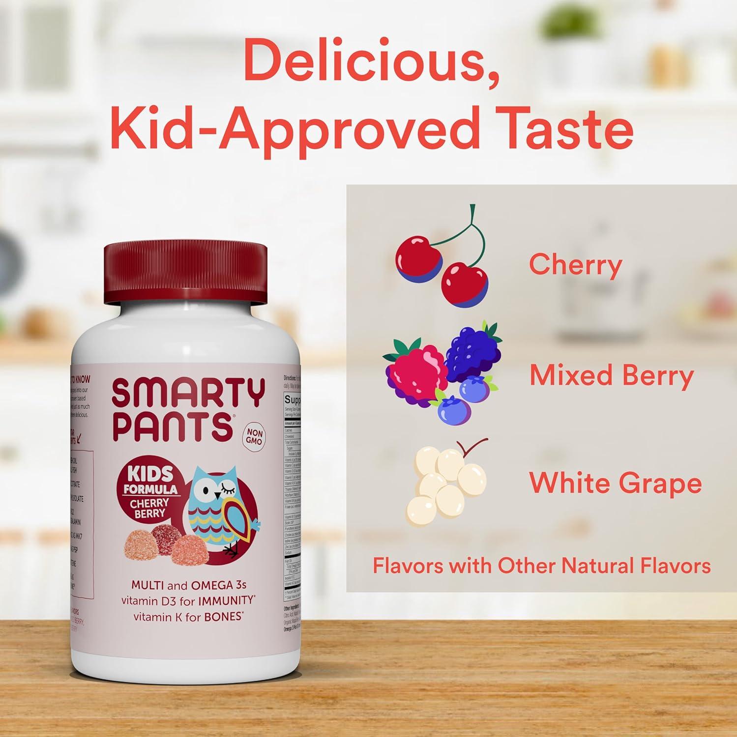 image:imageSmartyPants and DisneyPixars Toy Story 5 Kids Multivitamin Gummies Omega 3 DHA EPA Vitamin D C B12 E Zinc and Iodine Clean Label Gluten Free Mixed Fruit Flavors 30 Day Supply 60 GummiesCherry Berry OLD
