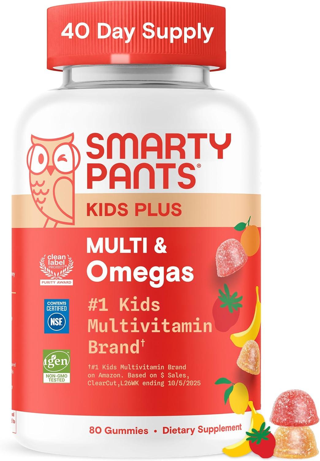 image:imageSmartyPants and DisneyPixars Toy Story 5 Kids Multivitamin Gummies Omega 3 DHA EPA Vitamin D C B12 E Zinc and Iodine Clean Label Gluten Free Mixed Fruit Flavors 30 Day Supply 60 GummiesThree Fruit NEW