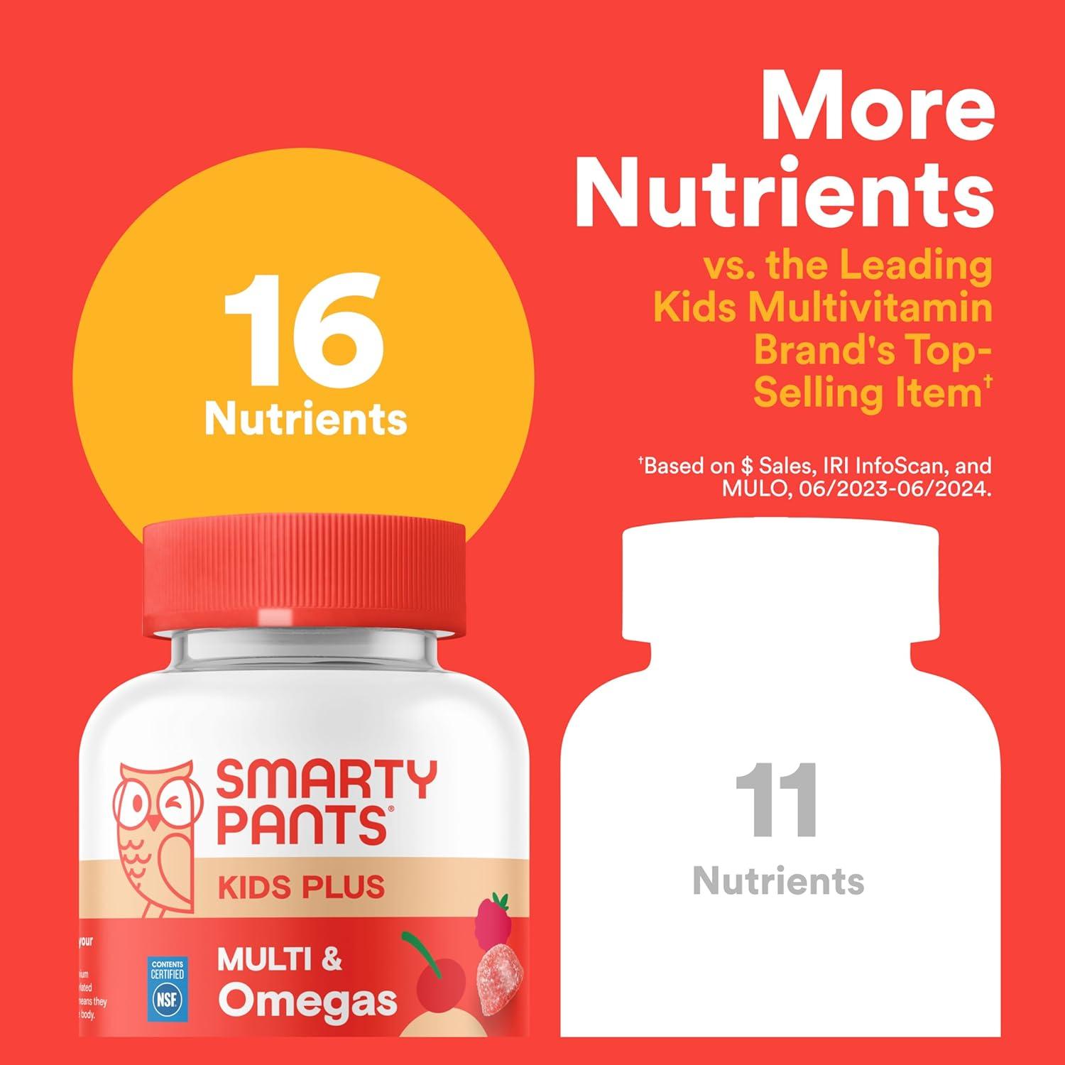 image:imageSmartyPants and DisneyPixars Toy Story 5 Kids Multivitamin Gummies Omega 3 DHA EPA Vitamin D C B12 E Zinc and Iodine Clean Label Gluten Free Mixed Fruit Flavors 30 Day Supply 60 GummiesCherry Berry NEW