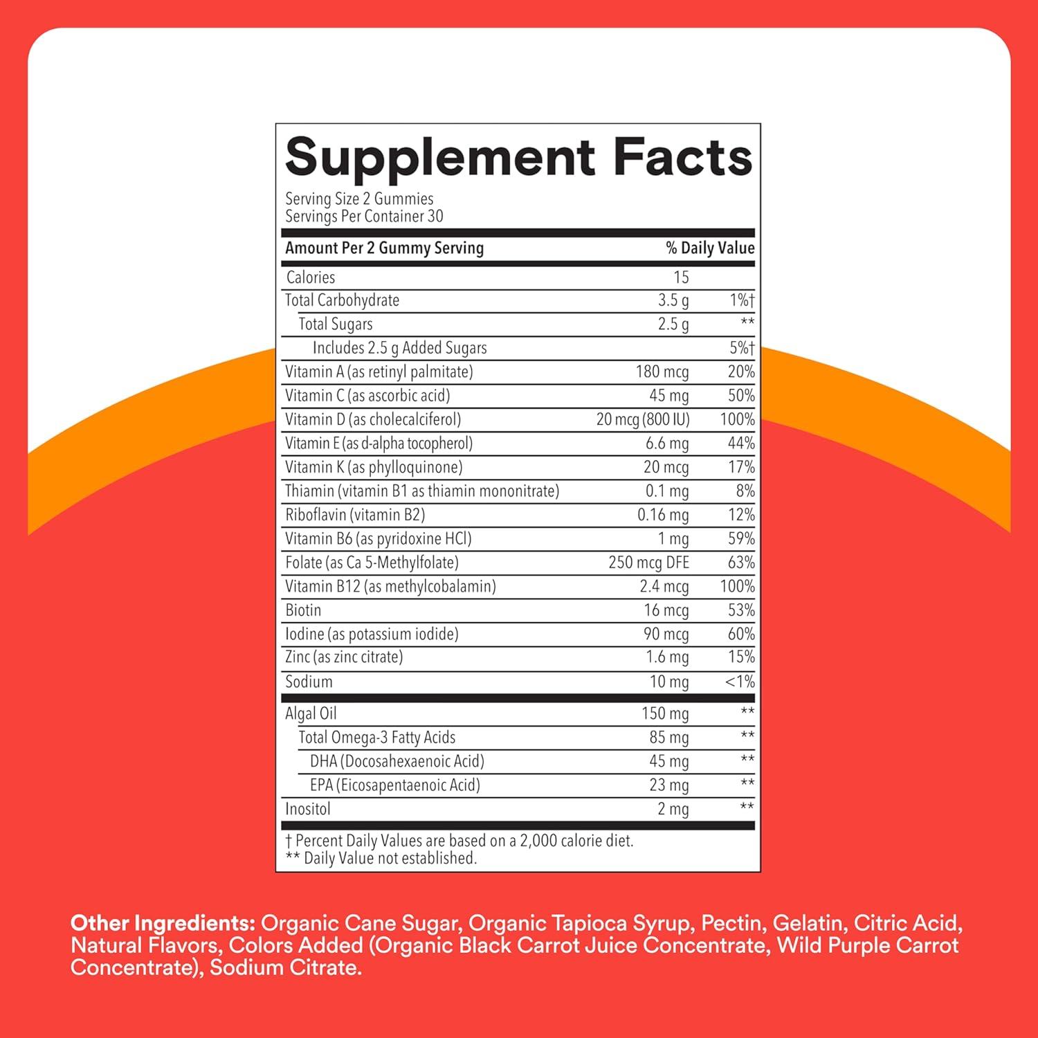 image:imageSmartyPants and DisneyPixars Toy Story 5 Kids Multivitamin Gummies Omega 3 DHA EPA Vitamin D C B12 E Zinc and Iodine Clean Label Gluten Free Mixed Fruit Flavors 30 Day Supply 60 GummiesCherry Berry NEW